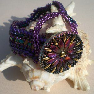 Double Herringbone Stitch Design Bracelet